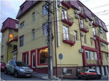 Amplasarea hotelului Ary, 
pe strada Magaziei din Cluj-Napoca